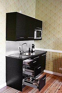 Hotel Berlin Apartment Küchenzeile